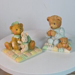 Vintage Cherished Teddies Camille & Patrick Figurines 1991/1992 Collectibles By